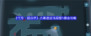 《代号：超自然》古墓遗迹浅层图5摸金攻